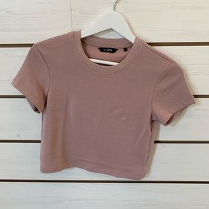 Cropped Mauve Tshirt